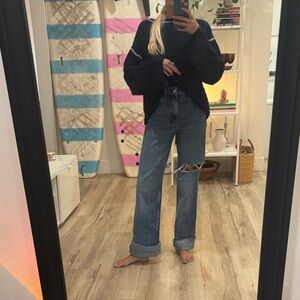 Zara Blue Straight Leg Women's Jeans